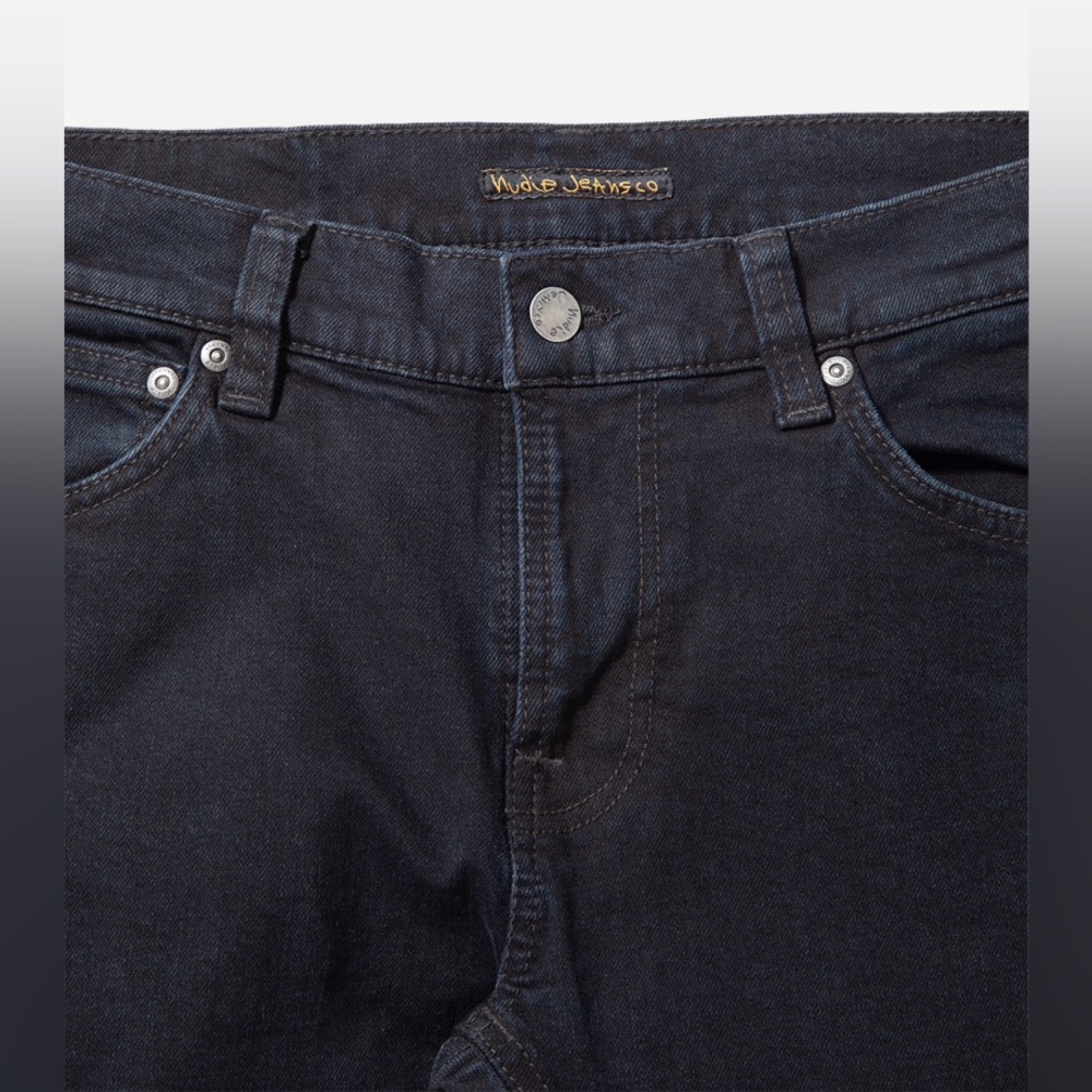 Nudie Jeans Tight Terry Rumbling Black 30x30 - Picture 3 of 9